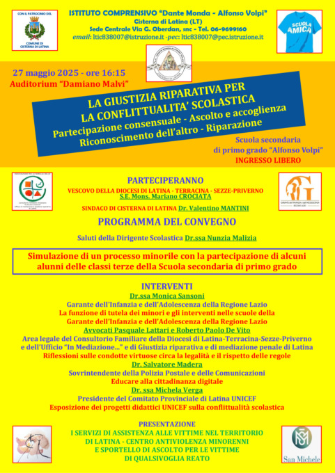 L’Auditorium  della Scuola “Volpi” si trasforma in “aula di tribunale”