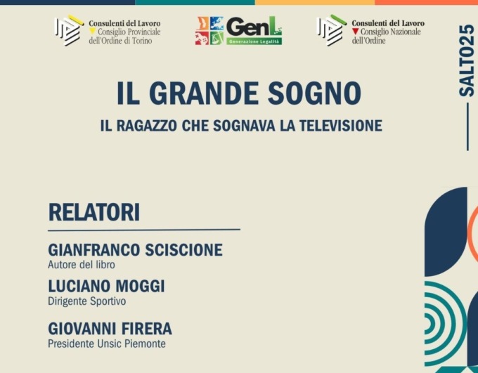 “Il Grande Sogno” di Gianfranco Sciscione al Salone del Libro di Torino