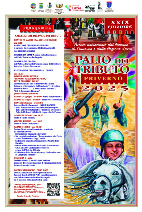 Il Palio del Tributo, XXIX edizione