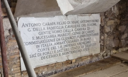 Castello Baronale, sopralluogo durante i lavori di restauro