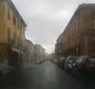 Bomba d’acqua, città allagata in pochi minuti. A Picinisco danni per la grandinata