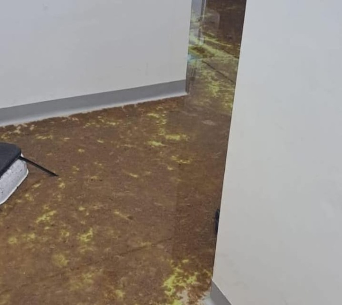 Liquame al reparto di diabetologia del Goretti