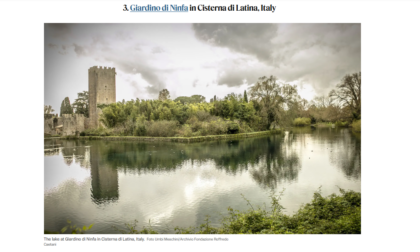 Il Giardino di Ninfa è tra i 25 giardini del mondo da visitare