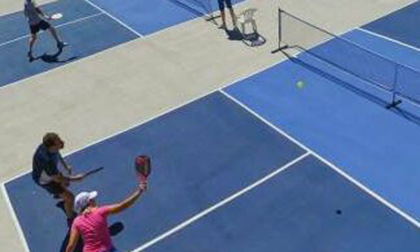 Pickleball, esibizione in Piazza del Popolo