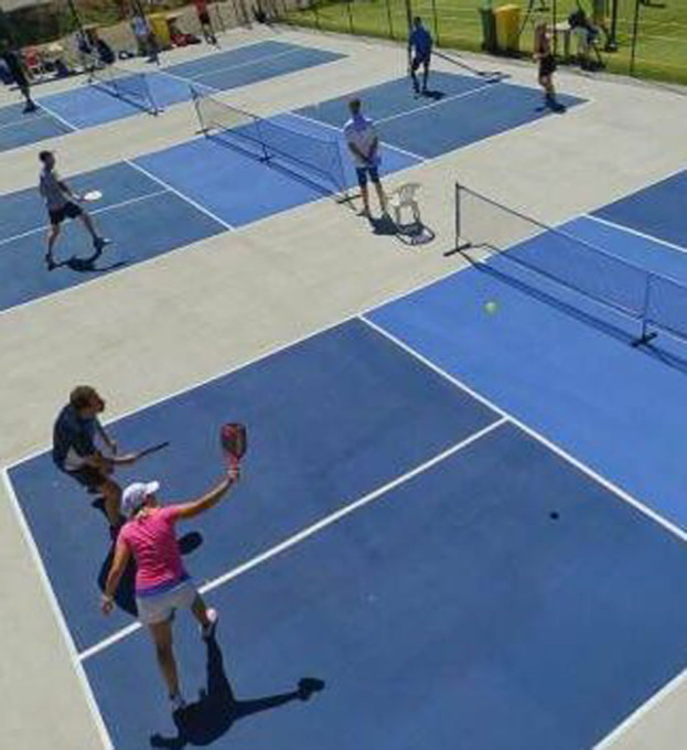 Pickleball, esibizione in Piazza del Popolo