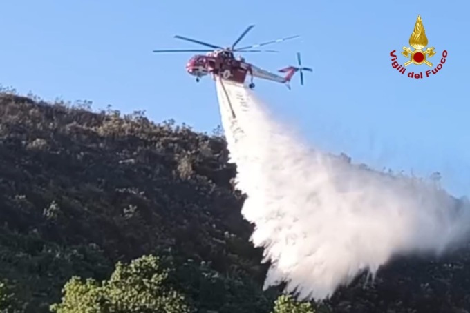Diversi incendi in Ciociaria, in fumo centinaia di ettari di vegetazione