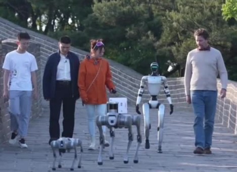 Robot scalano la Grande Muraglia e imparano il Tai Chi