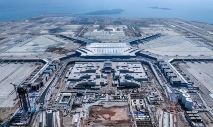 Cina: Fujian, cantiere del Xiang'an International Airport a Xiamen