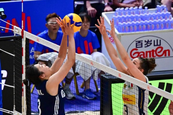 Sport: partita tra Cina-Italia di Pool 5 alla VNL femminile (1)