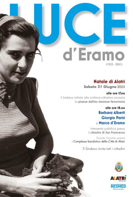 Alatri celebra Luce d’Eramo: piazzale della ex stazione a lei intitolato