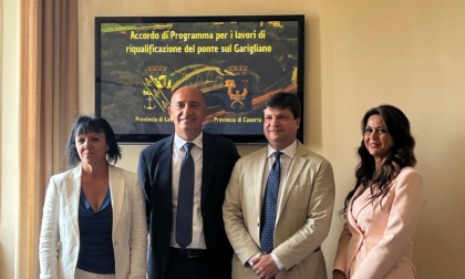 Firmato il nuovo accordo tra le Province di Latina e Caserta per il Ponte sul Garigliano