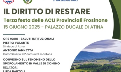Crisi demografica nella Valle di Comino, il convegno