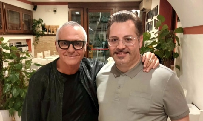 Giorgio Panariello al ristorante “Il Vicoletto”