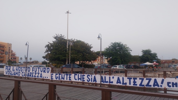 Terracina, futuro nebuloso. I tifosi chiedono chiarezza