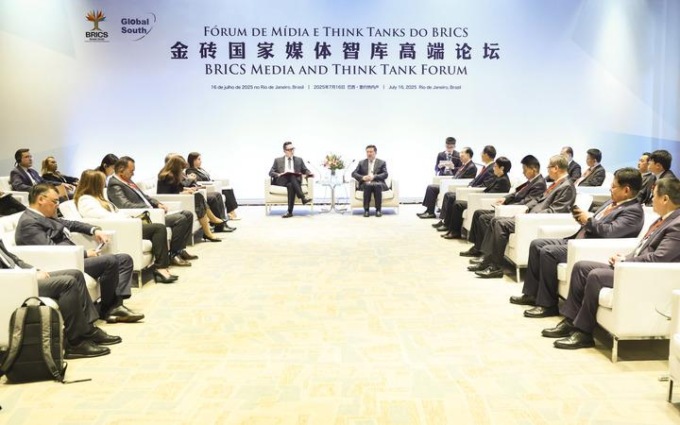 Brasile: presidente Xinhua incontra importanti ospiti al BRICS Media and Think Tank Forum