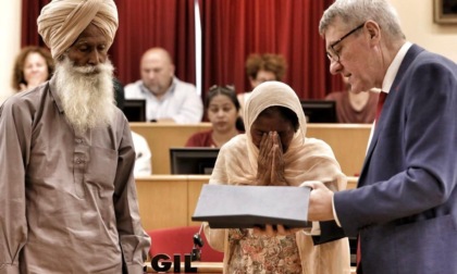 "Mai più un altro Satnam", la famiglia incontra Landini