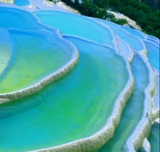 Cina: terrazze calcaree di Shangri-La