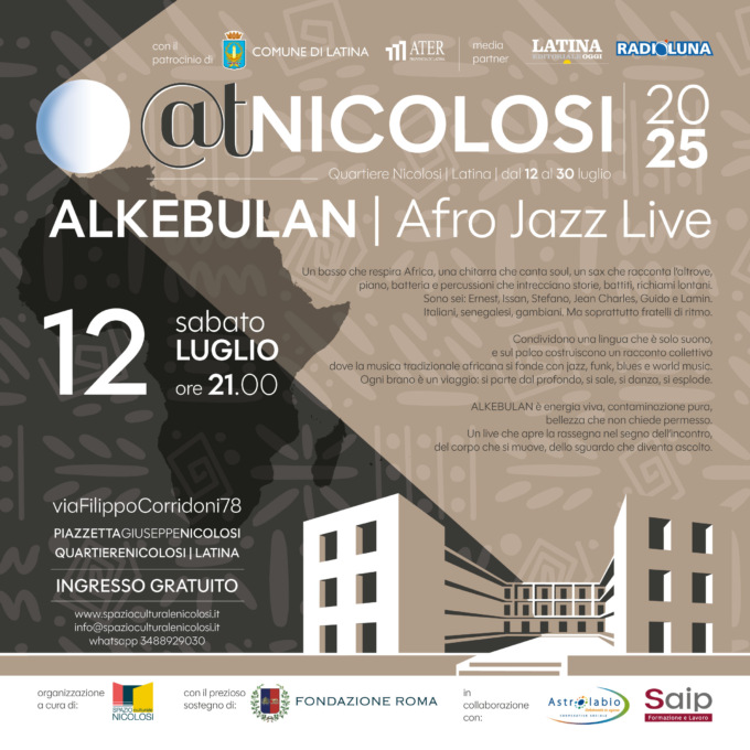 Appuntamento con @tNICOLOSI e Alkebulan