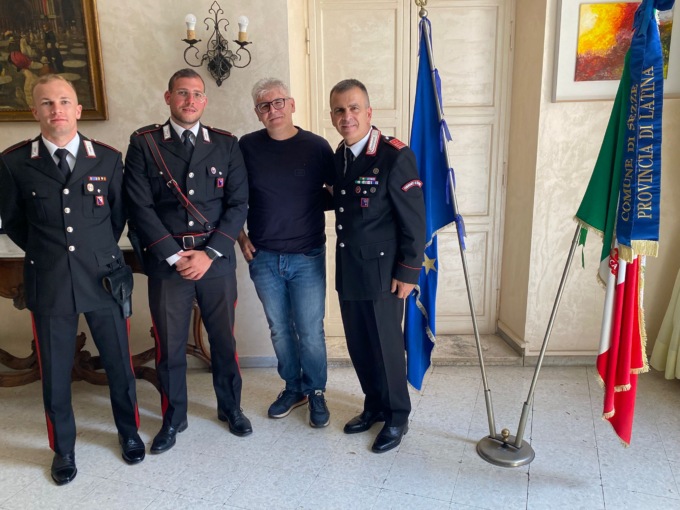 Cambio al vertice della Stazione Carabinieri, il Sindaco Lucidi saluta il Luogotenente Borrelli