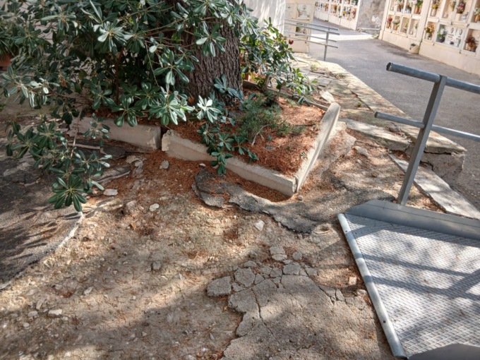 Cimitero nel degrado. La protesta dei visitatori