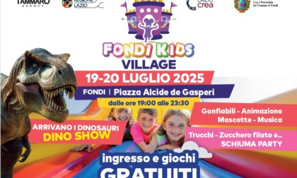 Fondi Kids Village in piazza De Gasperi