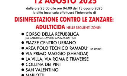 West Nile, locali chiusi durante le disinfestazioni