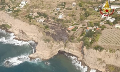 Incendio domato in Località Cala Battaglia