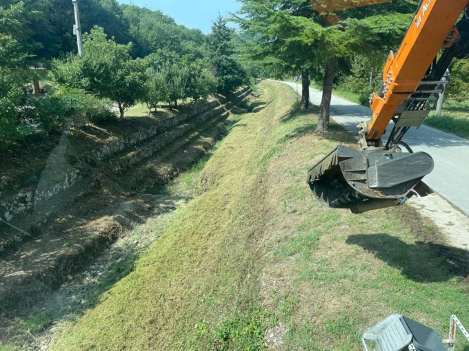 Completati i lavori di trinciatura sul torrente Lacerno a Sora e Pescosolido
