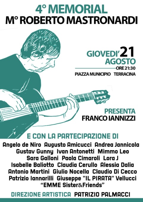 Domani sera l’omaggio al Maestro Roberto Mastronardi