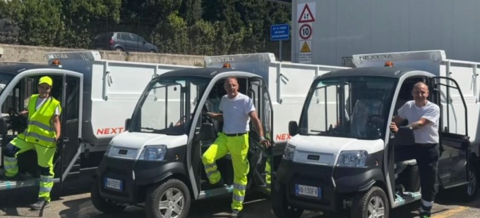 Raccolta rifiuti, arrivano nuovi mezzi elettrici