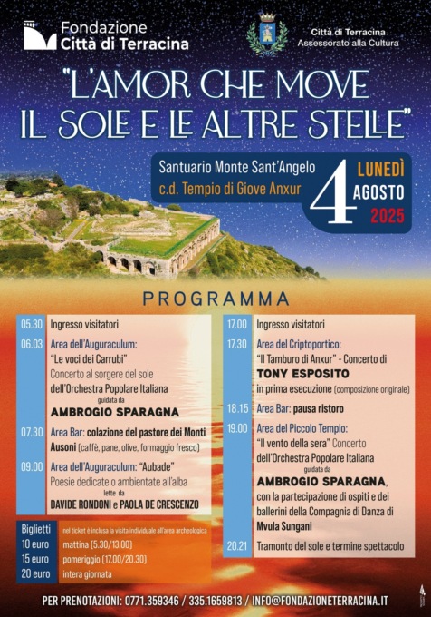 Ambrogio Sparagna in concerto lunedì 4 agosto