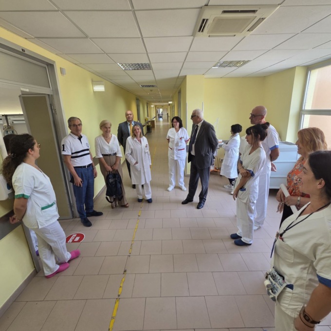La Direzione Strategica dell’ASL in visita all’Ospedale San Benedetto