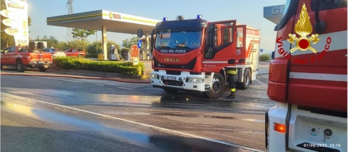 Perdita di GPL al distributore, Anticolana chiusa al traffico per ore