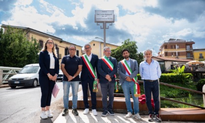 Il ponte che unisce tre comuni intitolato a Don Loreto Pagnanelli