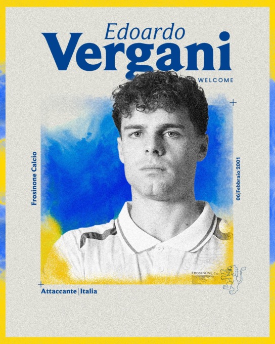 Frosinone, arriva l’attaccante Edoardo Vergani