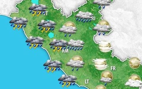 Maltempo, oggi allerta arancione a Latina e Frosinone