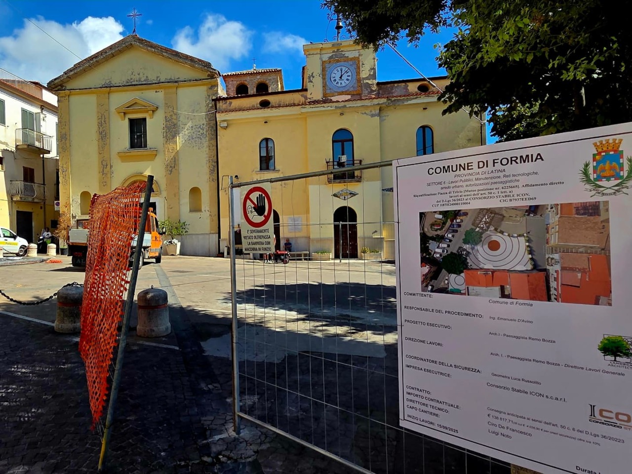 Iniziati i lavori di riqualificazione di Piazza Sant’Andrea a Trivio