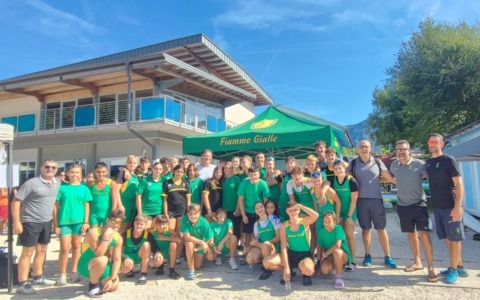 Fiamme Gialle super al Lago di Caldonazzo