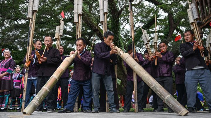 Cina: celebrazione del raccolto nel villaggio di Chankou nel Guangxi Zhuang
