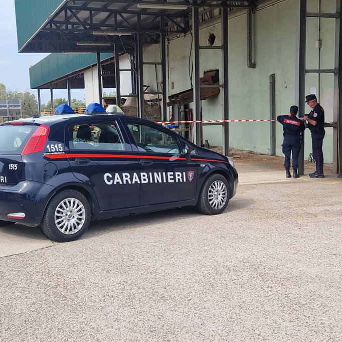 Sequestrato uno stabilimento per la produzione di pellet