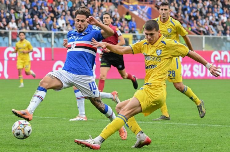 Frosinone, tre traverse e un pareggio a Marassi, 1-1 contro la Sampdoria