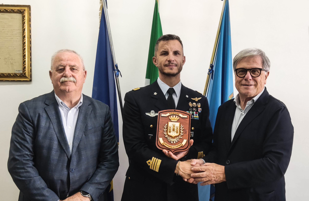 Visita del nuovo Comandante pilota Ambrogio Zanette del 70° Stormo