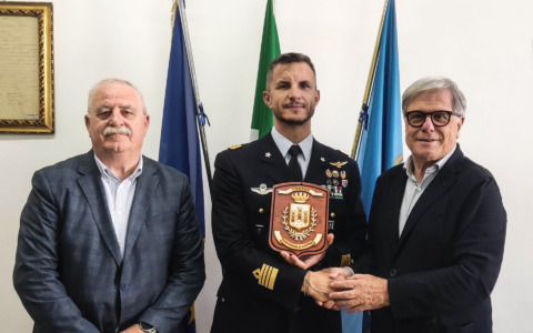 Visita del nuovo Comandante pilota Ambrogio Zanette del 70° Stormo