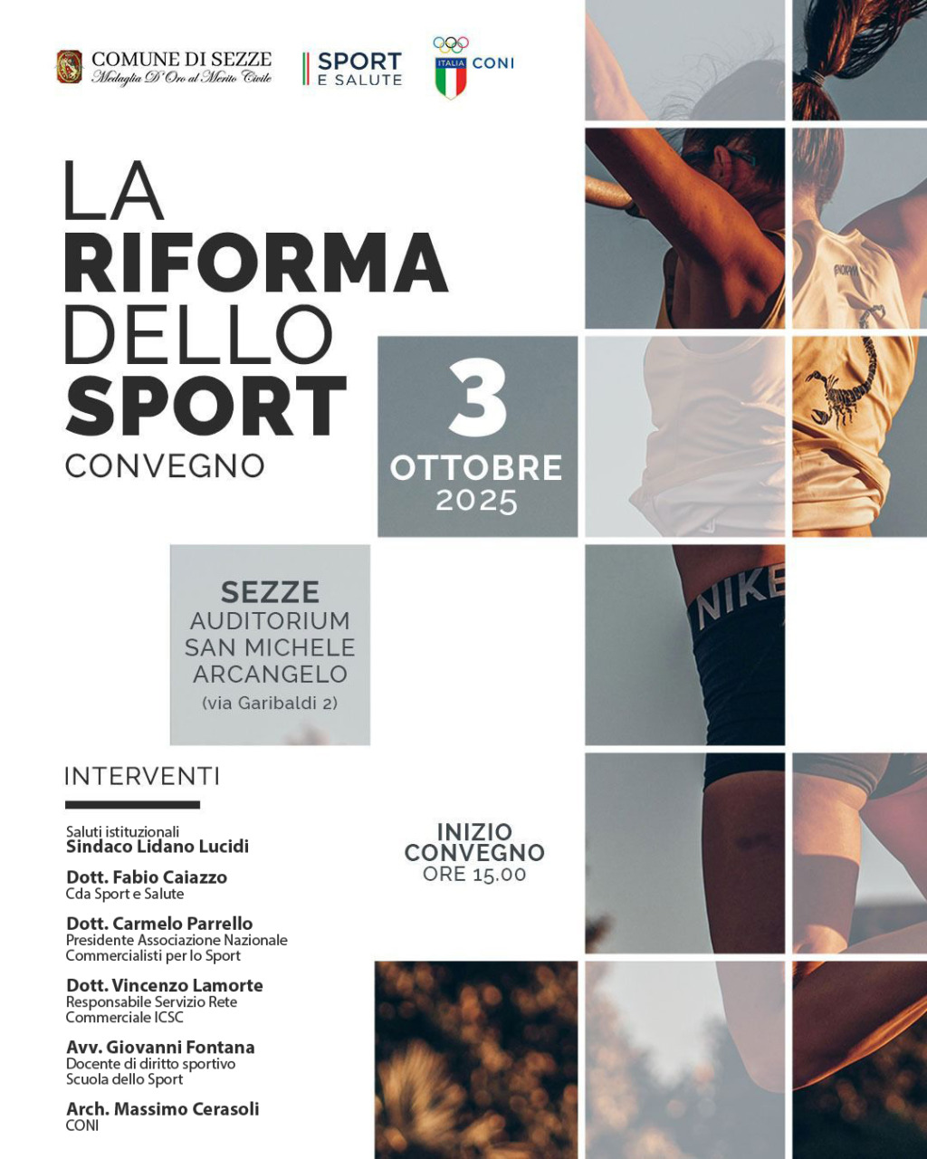 “La riforma dello sport”, il convegno