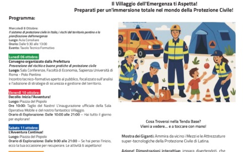 La settimana dedicata alla Protezione Civile