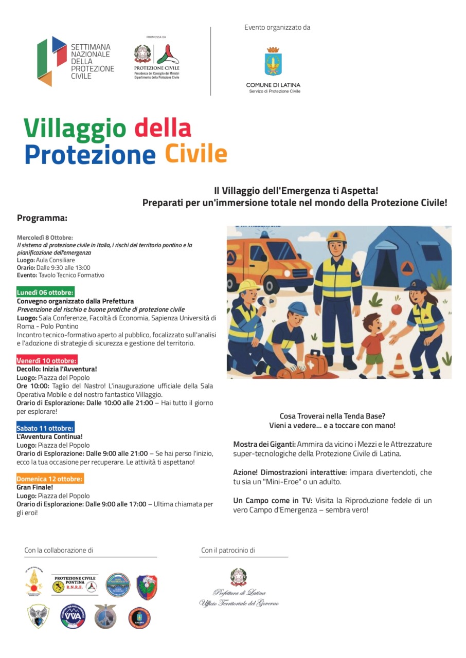 La settimana dedicata alla Protezione Civile