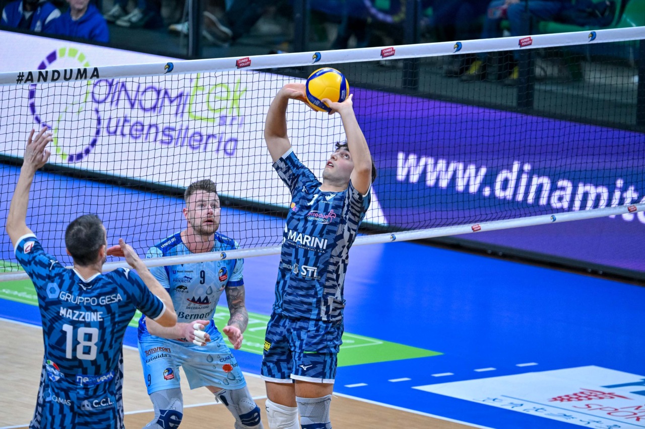 Cisterna, netta sconfitta a Cuneo. Finisce 3 a 0