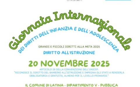 Grandi e piccoli diritti alla meta, le iniziative Comune-Unicef  per il 20 novembre prossimo