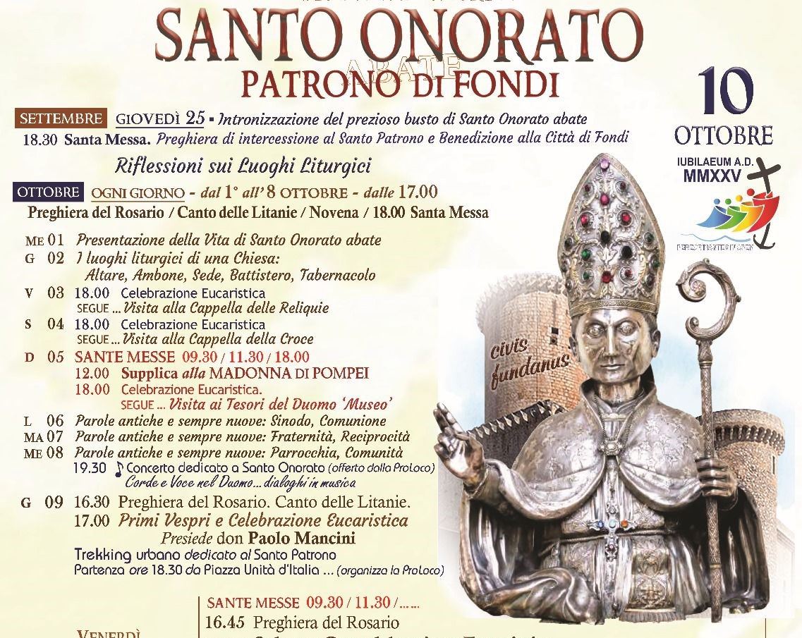 Torna la Fiera di Sant’Onorato giovedì 9 e venerdì 10 ottobre