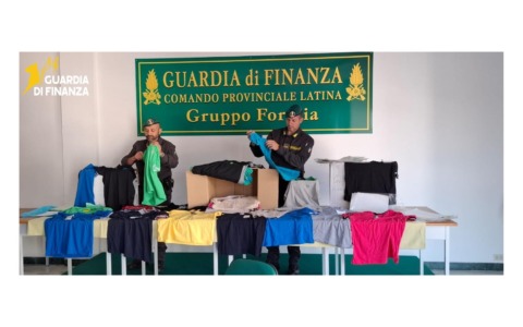 Donati capi di abbigliamento sequestrati dalla Guardia di Finanza alla Caritas Diocesana